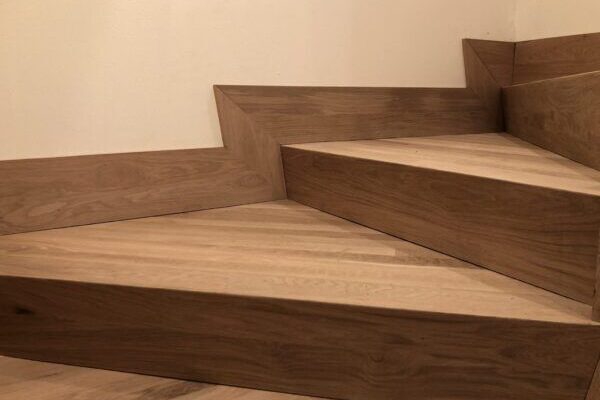 Custom hardwood stairs hardwood installation and finishing LUKS Construction Seattle, Bellevue, Redmond, Kirkland, Issaquah, Sammamish, Redmond & Mercer Island
