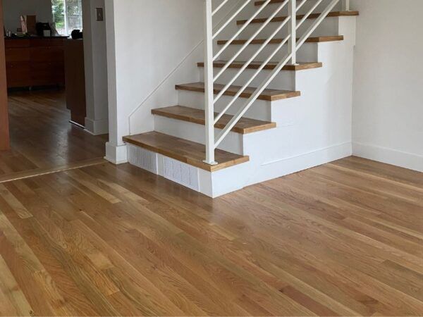 white oak hardwood and oil-based finish Seattle Luke Construction