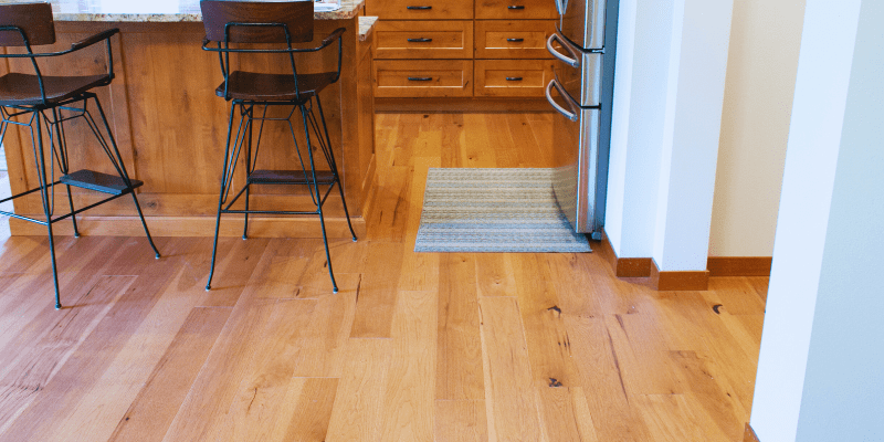 Wide boards hardwood installation by LUKS Construction