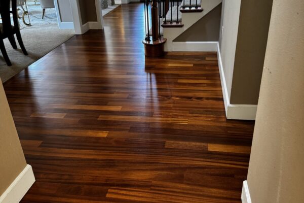 Tatajuba hardwood refinishing in Redmond WA