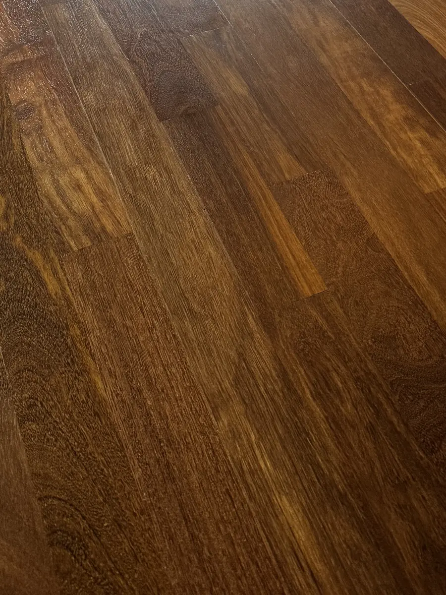 Ipe Floor Refinishing in Capitol Hill, Seattle 7 Ipe hardwood floor in Seattle after refinishing with a water-based finish